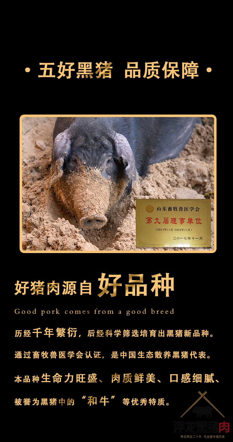 通排 生态黑猪肉(图3)